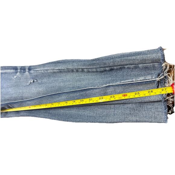 Judy Blue Jeans Womens 5/27 Mid Rise Boyfriend Fit Button Fly Distressed - Picture 8 of 8